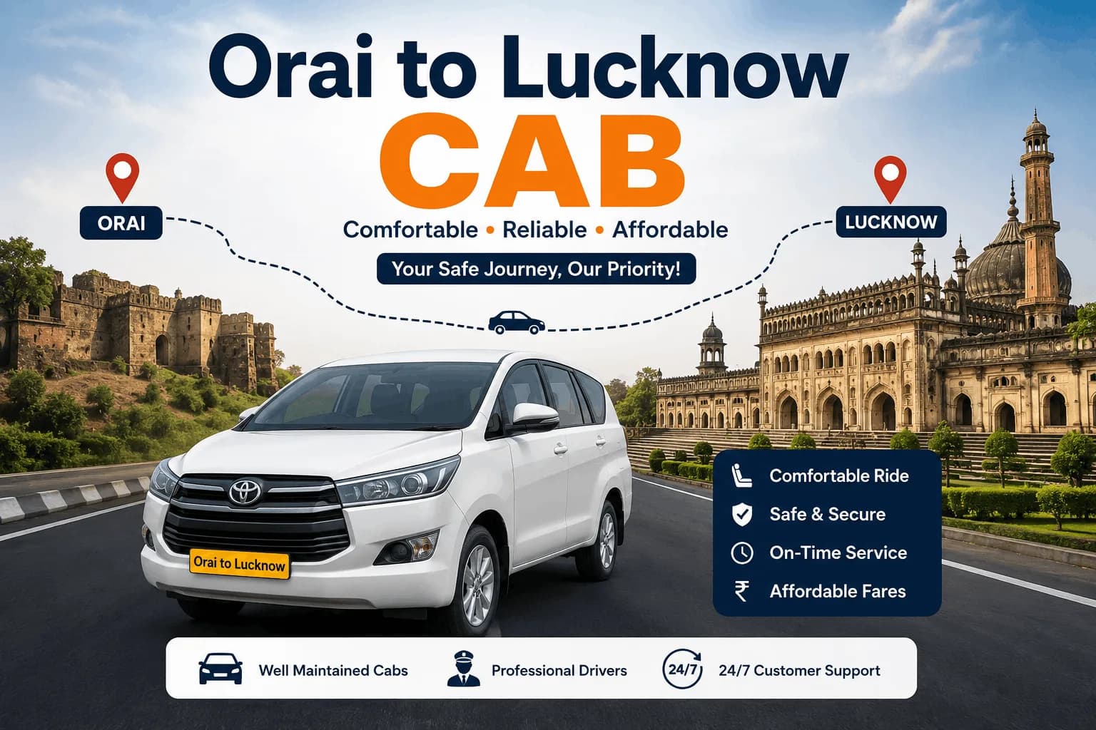 Orai to Lucknow | Safar Sathi Travel Guide Orai to Lucknow | Safar Sathi Travel Guide
